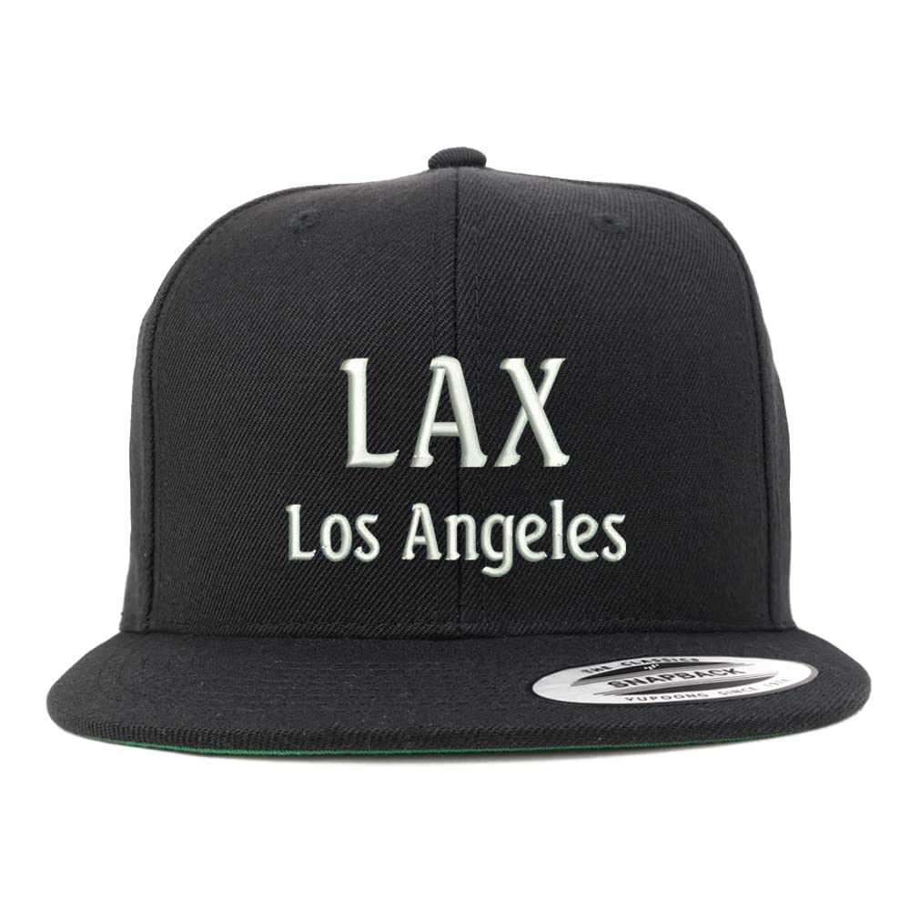 Trendy Apparel Shop LAX Los Angeles Embroidered Flatbill Snapback