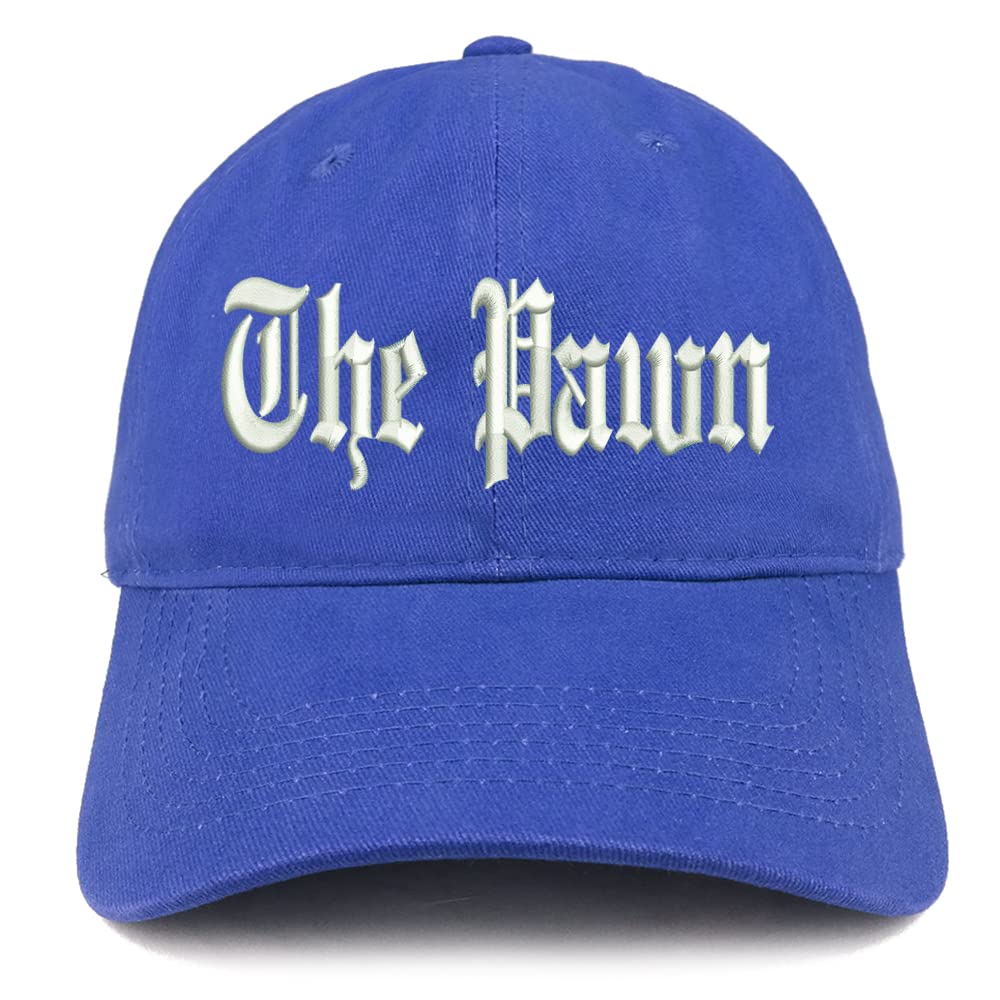 Trendy Apparel Shop The Pawn Old English Low Profile Soft Cotton Baseball Cap