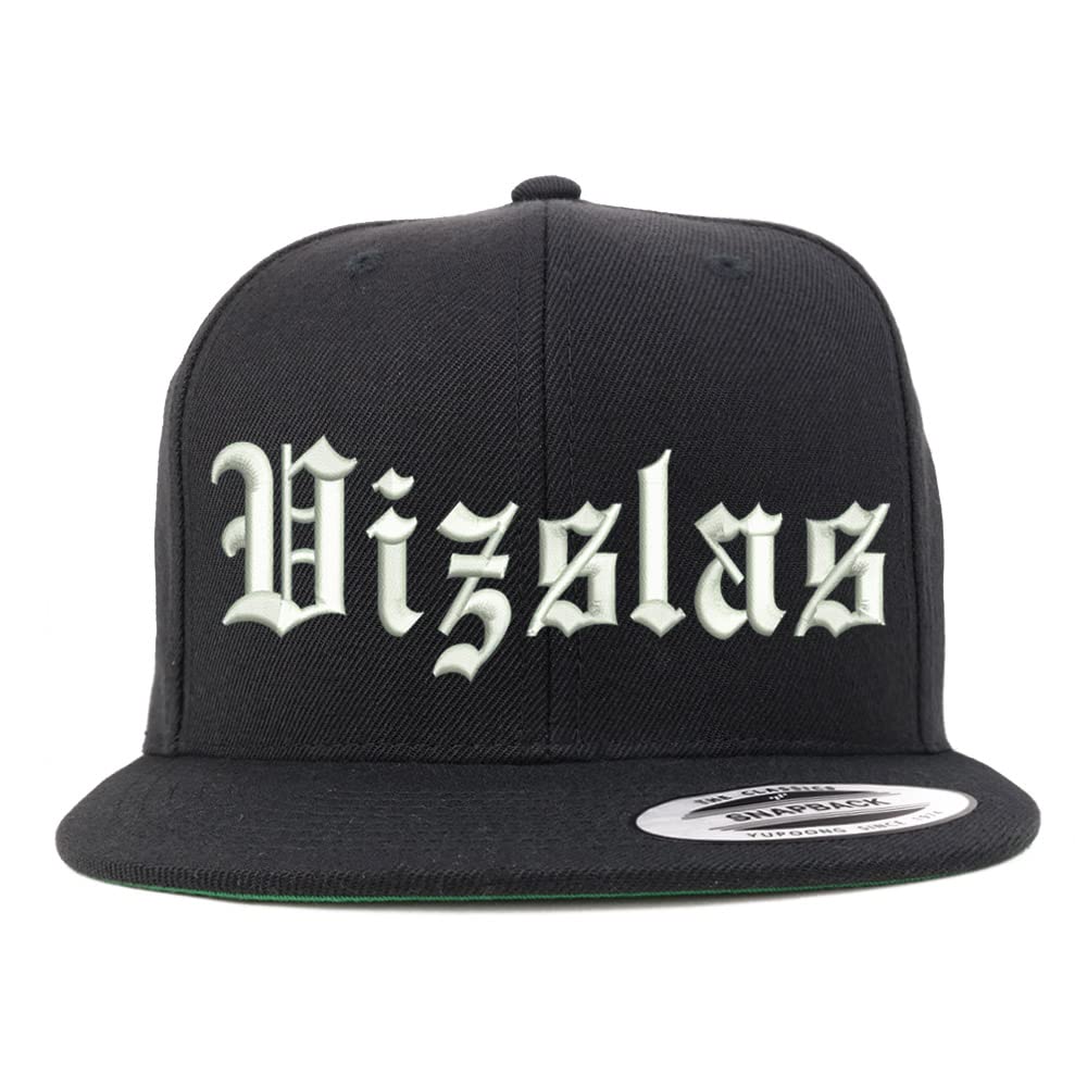 Trendy Apparel Shop Old English Vizslas Embroidered Flatbill Snapback
