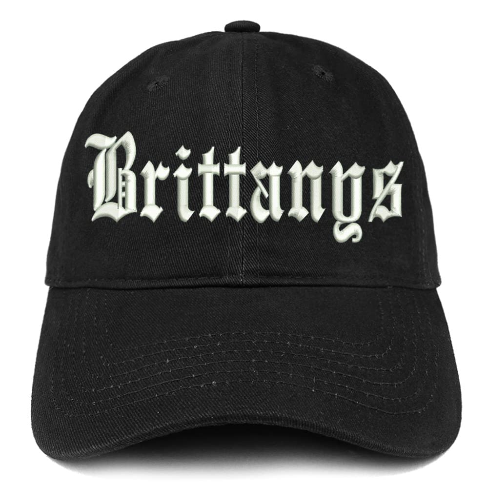 Trendy Apparel Shop Old English Brittanys Low Profile Soft Cotton Baseball Cap
