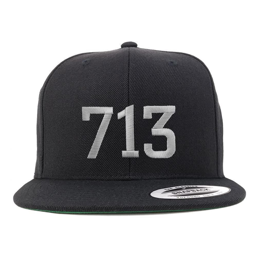 Trendy Apparel Shop Houston 713 Old English Embroidered Flatbill Snapback