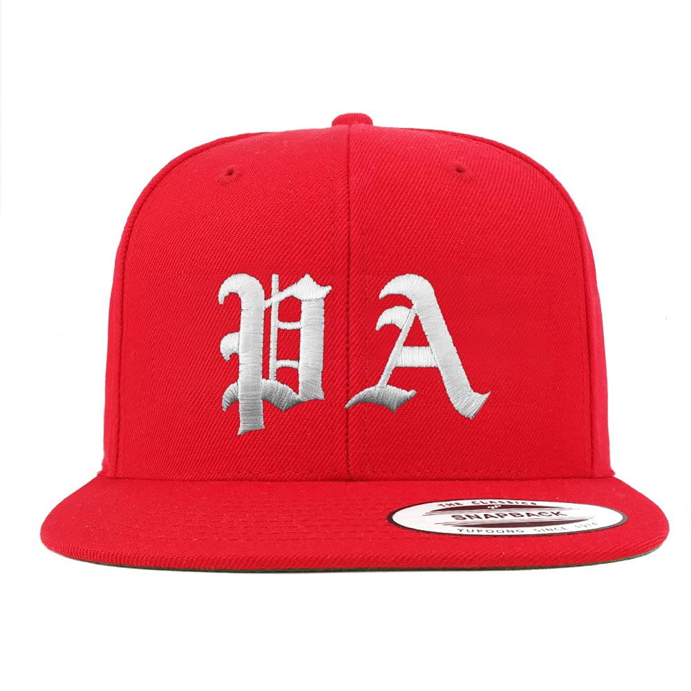 Trendy Apparel Shop Pennsylvania PA Old English Embroidered Flatbill Snapback
