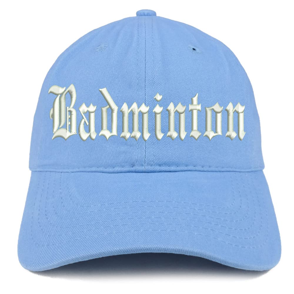 Trendy Apparel Shop Old English Badminton Low Profile Soft Cotton Baseball Cap