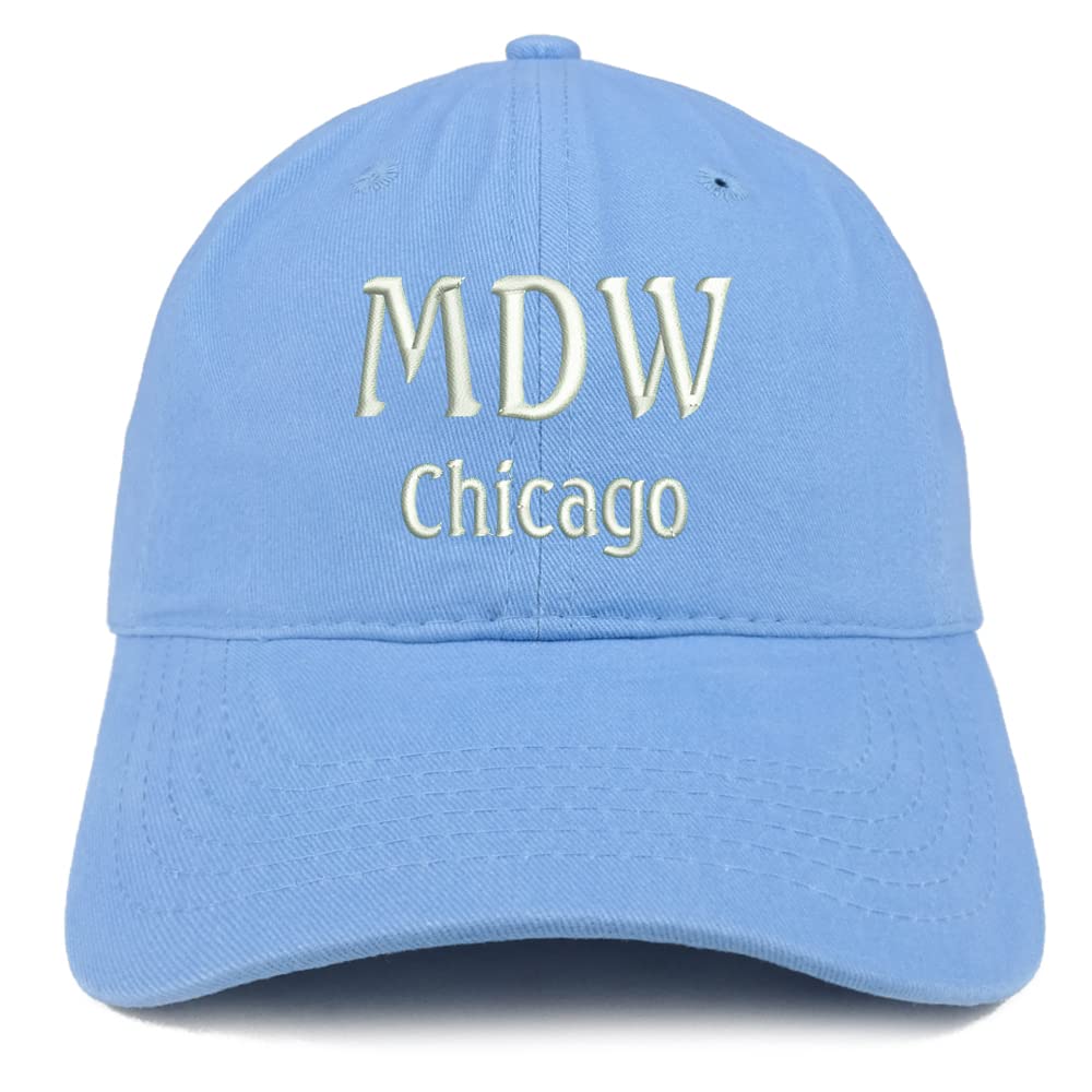 Trendy Apparel Shop MDW Chicago Low Profile Soft Cotton Baseball Cap