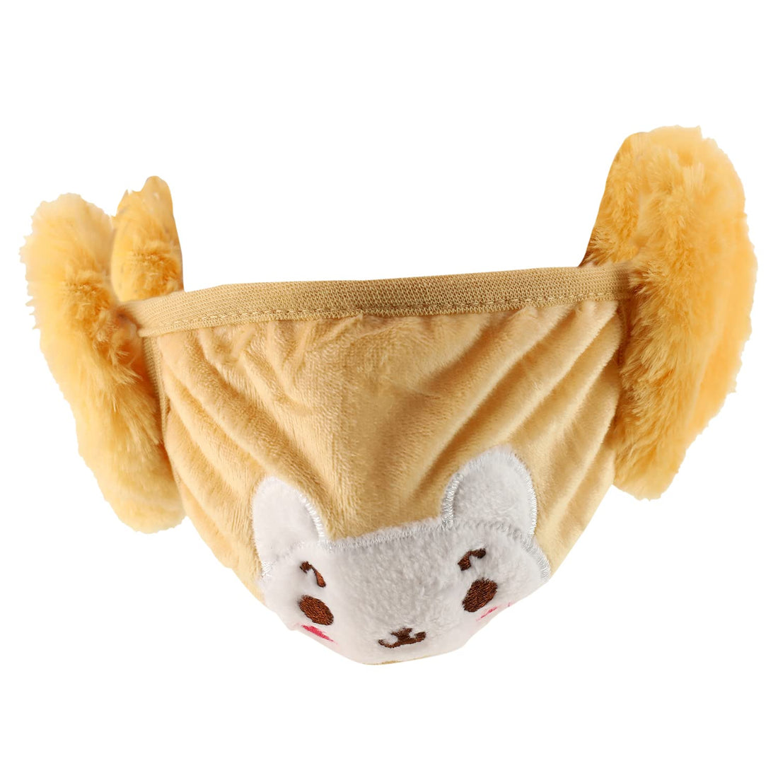 Trendy Apparel Shop Kids Winter Animal Face Cartoon Bear Mask & Earmuffs