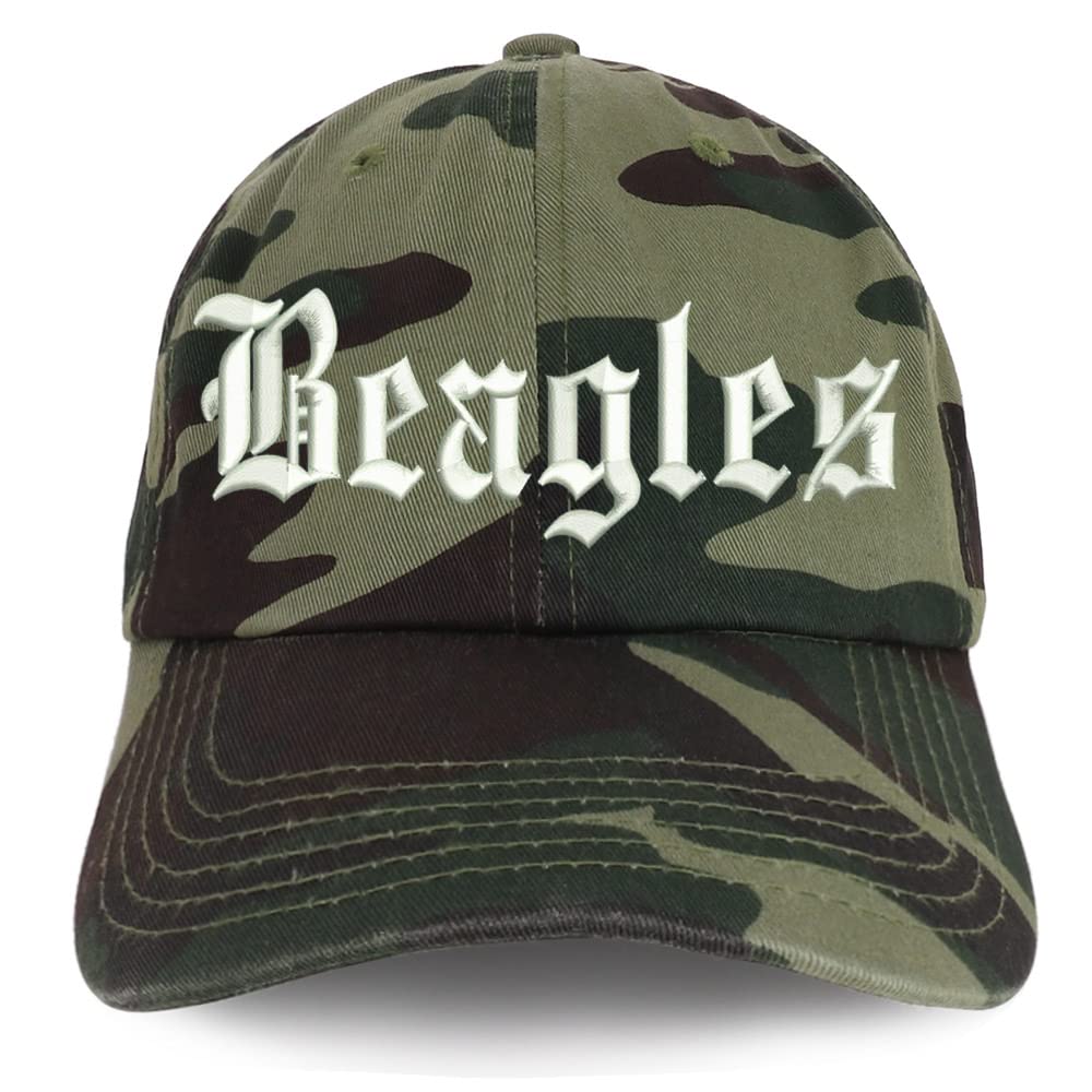Trendy Apparel Shop Old English Beagles Low Profile Soft Cotton Baseball Cap