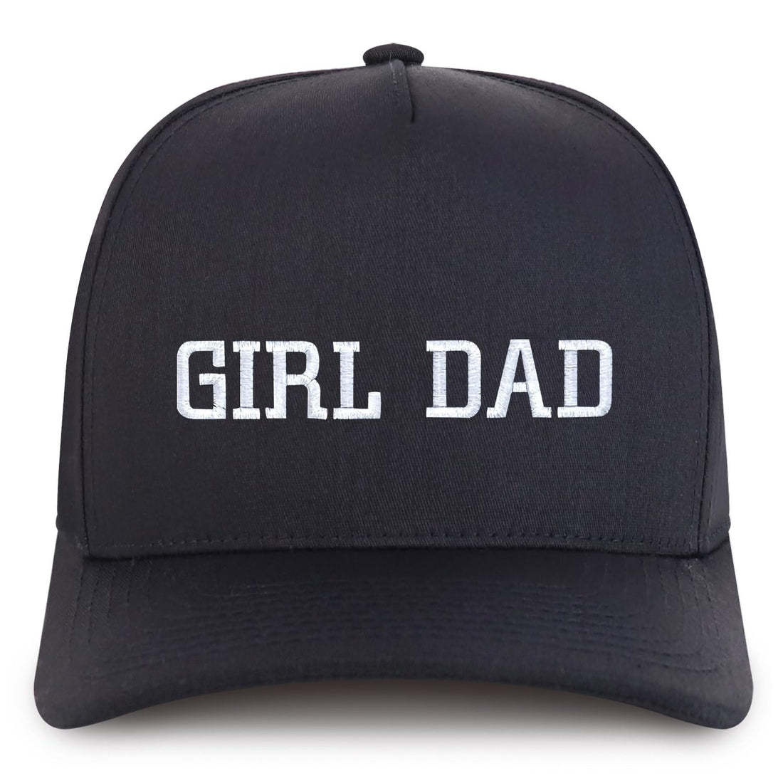 Trendy Apparel Shop Girl Dad Embroidered 5 Panel High Profile Structured Snapback Cap
