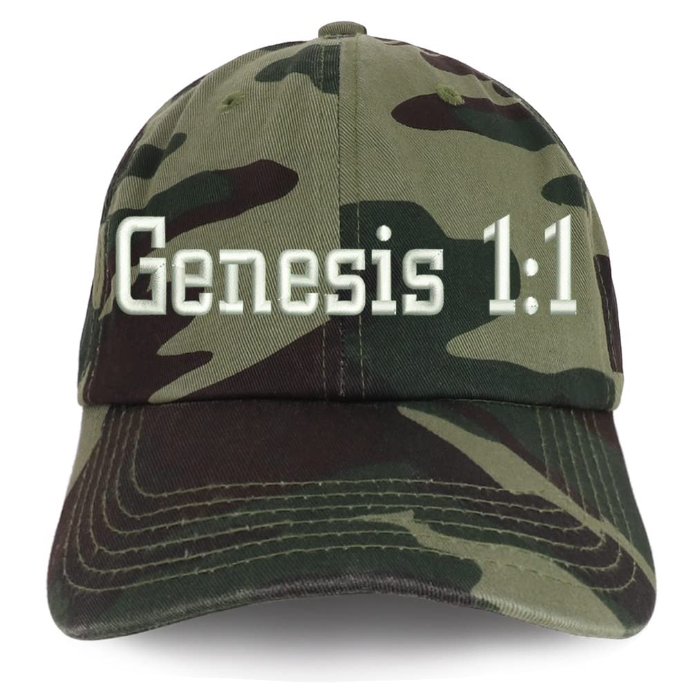 Trendy Apparel Shop Genesis 1:1 Low Profile Soft Cotton Baseball Cap