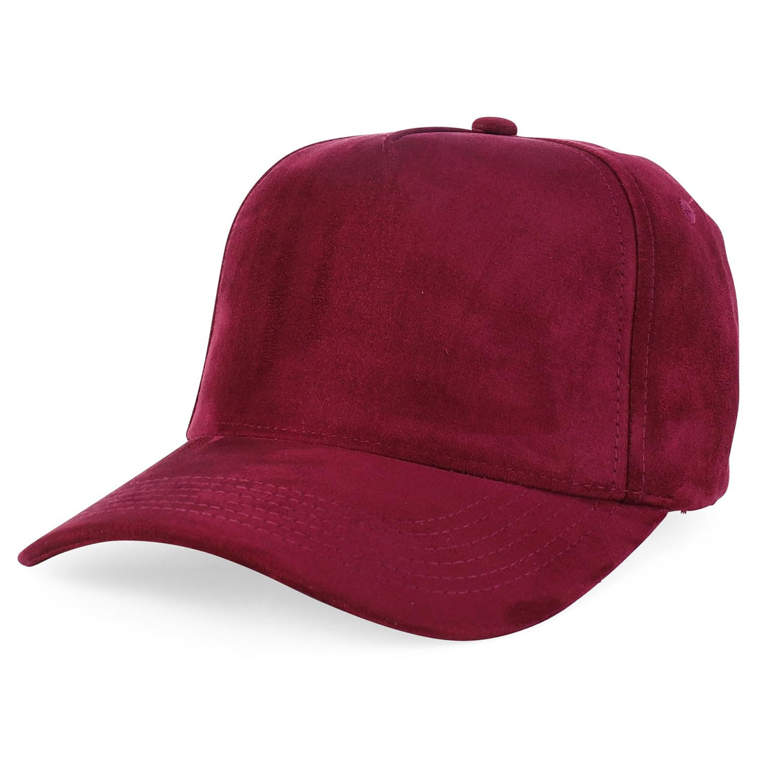 Trendy Apparel Shop 5 Panel Structured Soft Suede Snapback Ball Cap