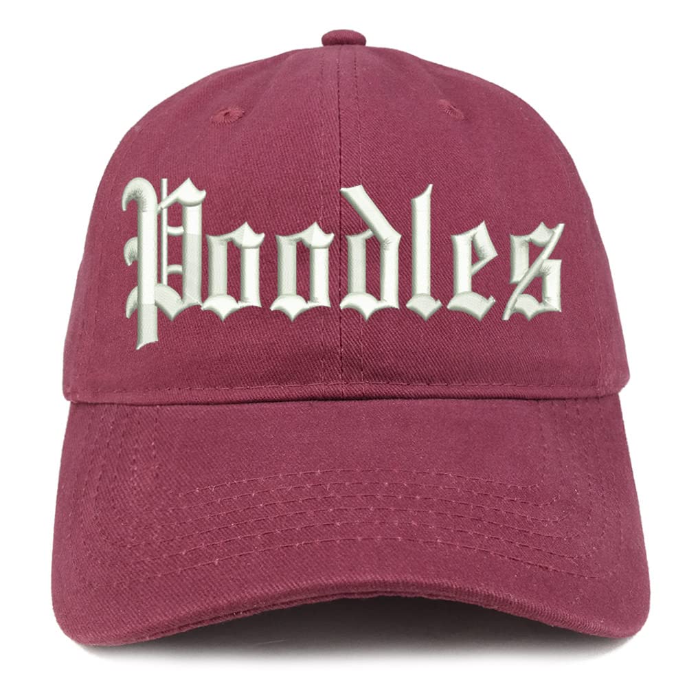 Trendy Apparel Shop Old English Poodles Low Profile Soft Cotton Baseball Cap