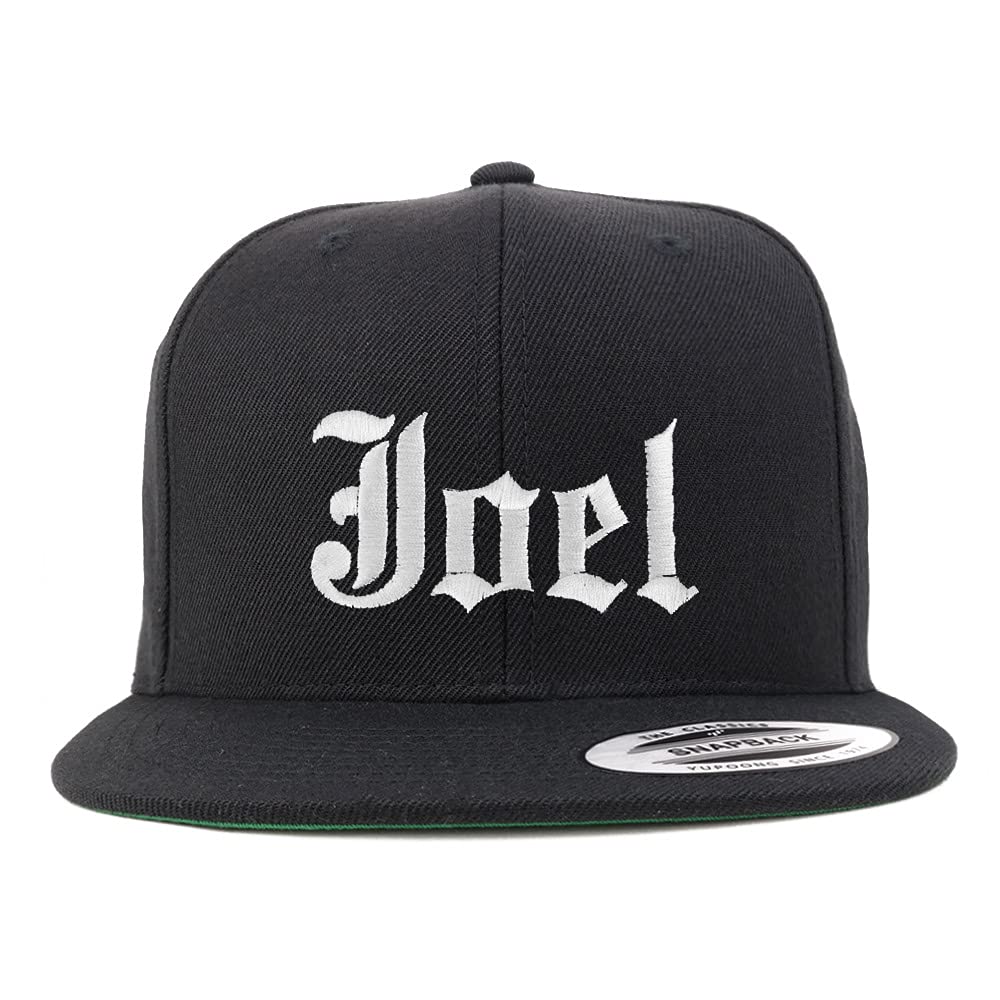 Trendy Apparel Shop Joel Old English Embroidered Flatbill Snapback