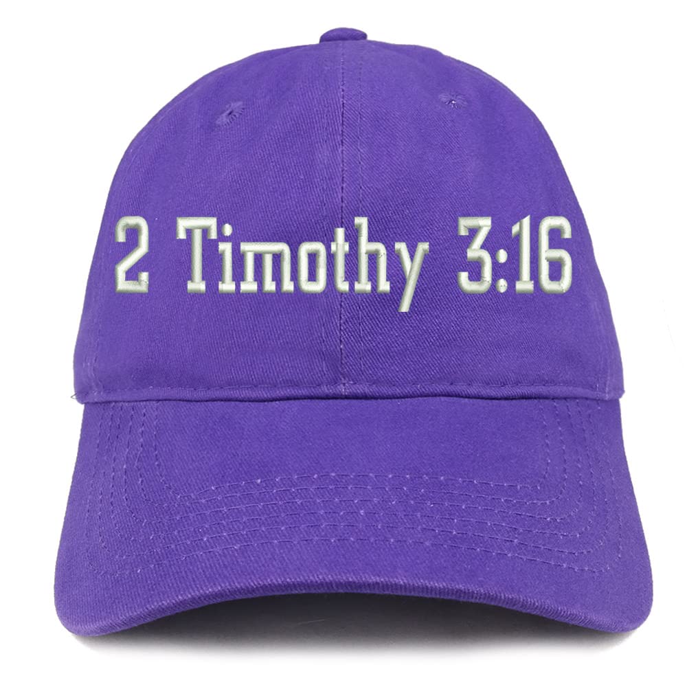 Trendy Apparel Shop 2 Timothy 3:16 Low Profile Soft Cotton Baseball Cap