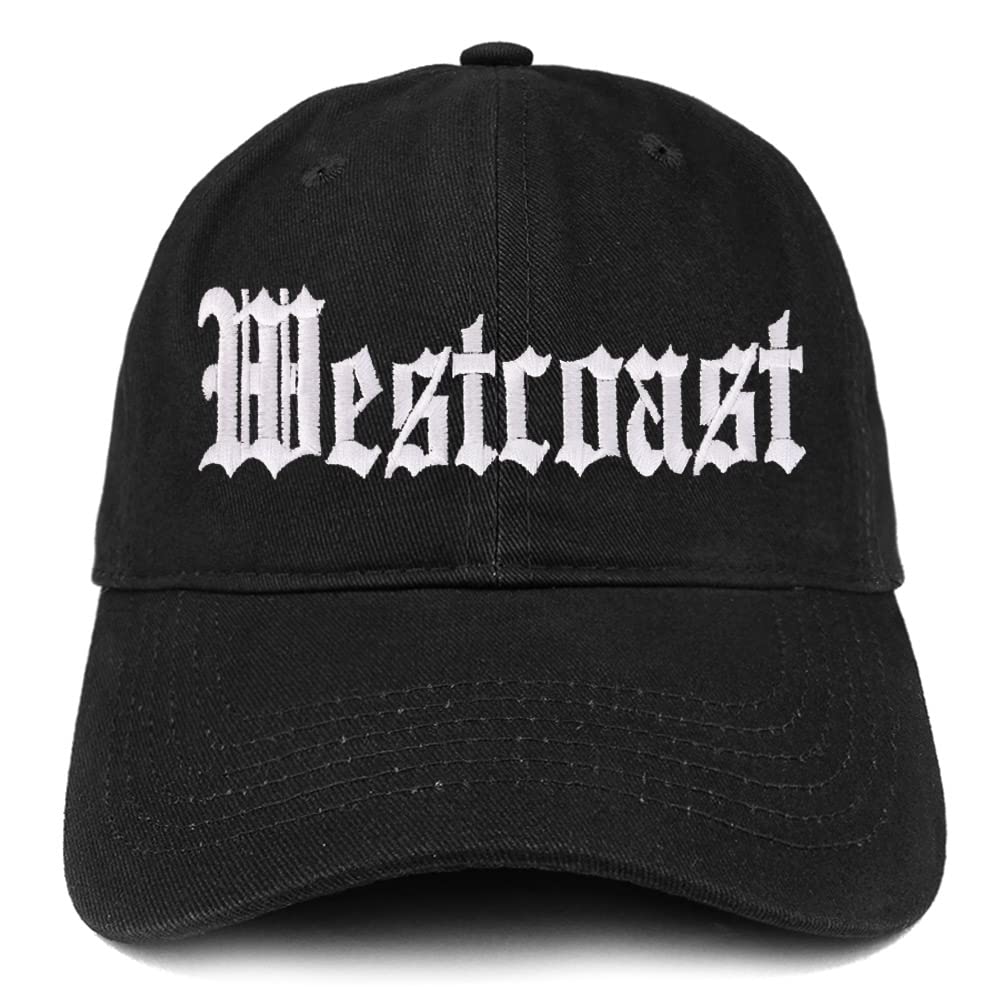 Trendy Apparel Shop Old English West Coast Low Profile Soft Cotton Baseball Cap