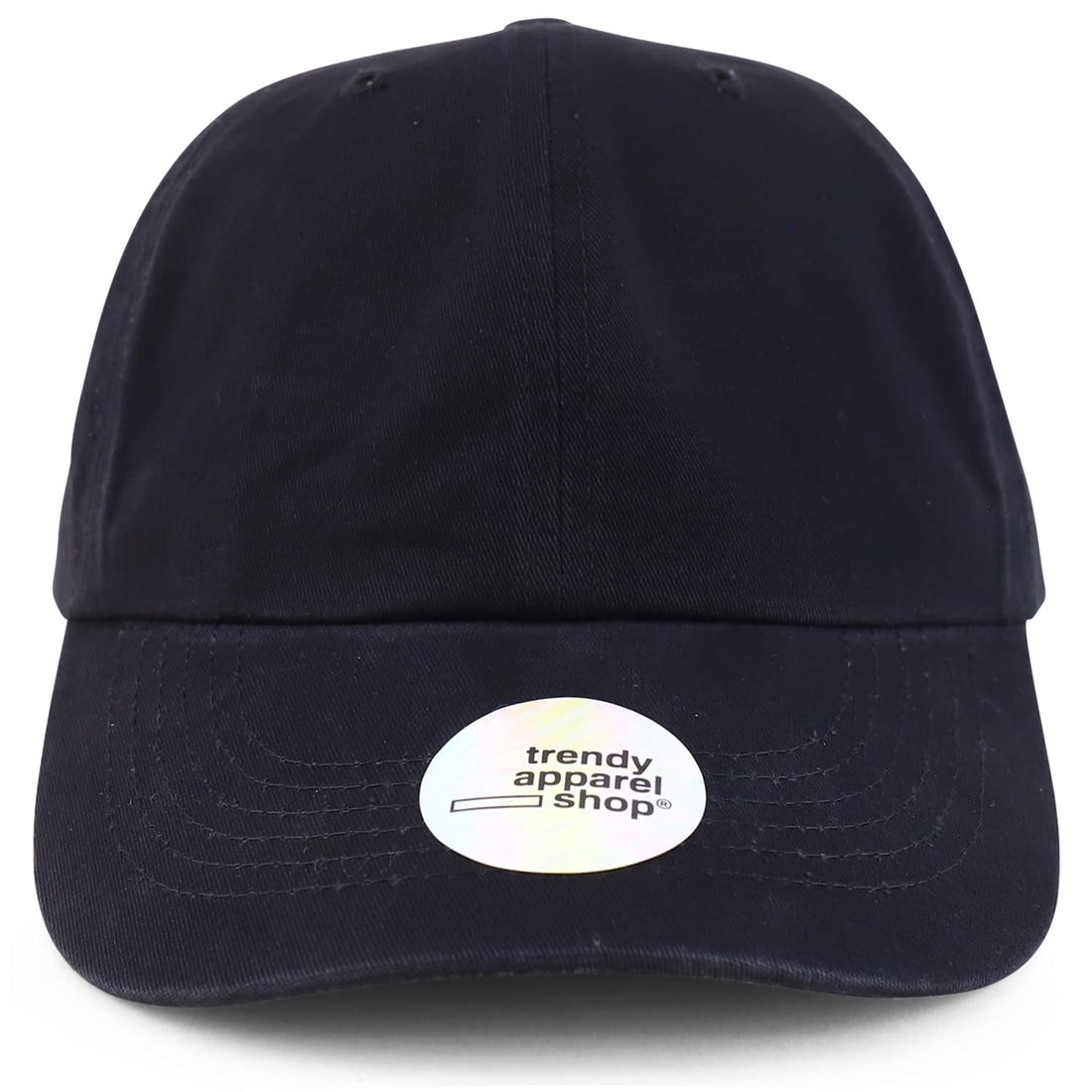 Trendy Apparel Shop Oversized XXL Organic Cotton Unstructured Soft Crown Cotton Dad Hat