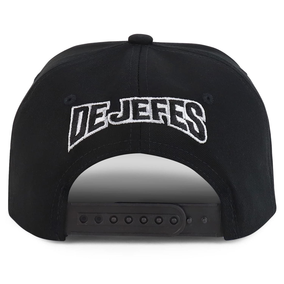 Trendy Apparel Shop El Jefe Embroidered 100% Cotton Flatbill Snapback Cap
