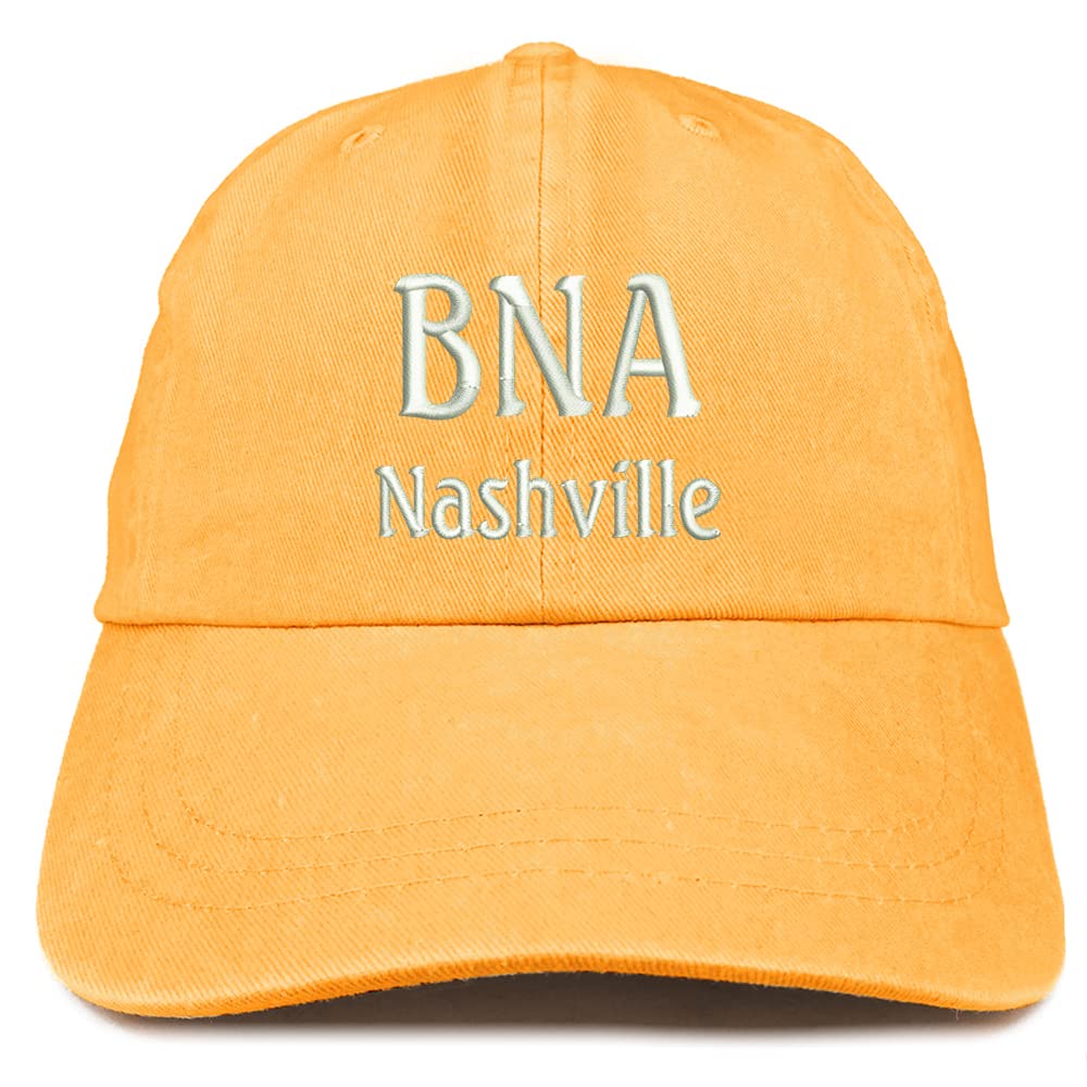 Trendy Apparel Shop BNA Nashville Embroidered Pigment Dyed Washed Baseball Cap