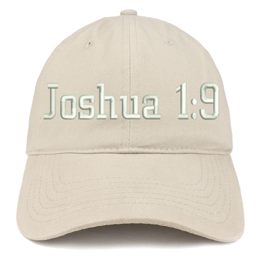Trendy Apparel Shop Joshua 1:9 Low Profile Soft Cotton Baseball Cap