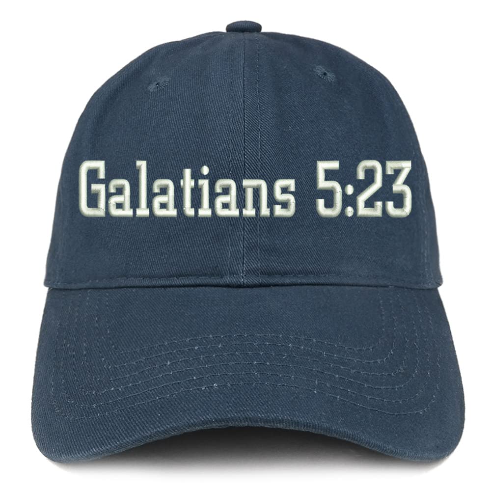 Trendy Apparel Shop Galatians 5:23 Low Profile Soft Cotton Baseball Cap