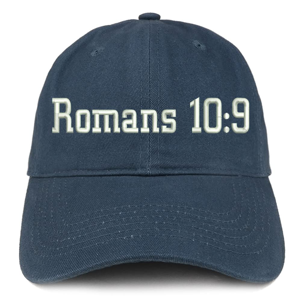 Trendy Apparel Shop Romans 10:9 Low Profile Soft Cotton Baseball Cap