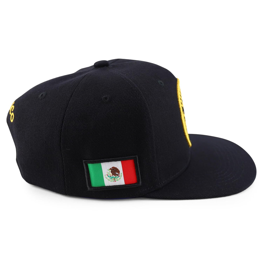 Trendy Apparel Shop Cities of Mexico Circular Logo Embroidered Flatbill Snapback Baseball Cap