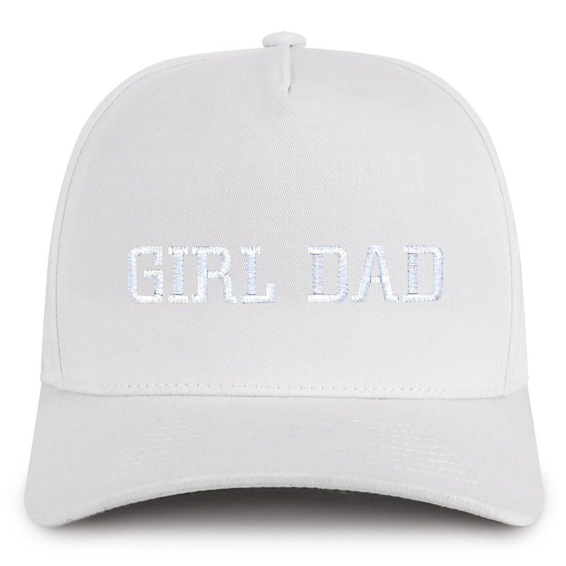 Trendy Apparel Shop Girl Dad Embroidered 5 Panel High Profile Structured Snapback Cap