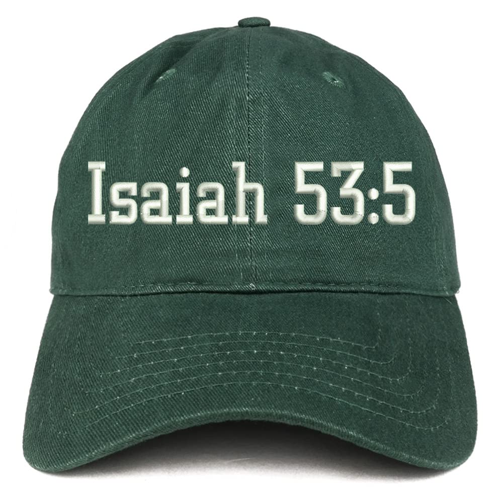 Trendy Apparel Shop Isaiah 53:5 Low Profile Soft Cotton Baseball Cap