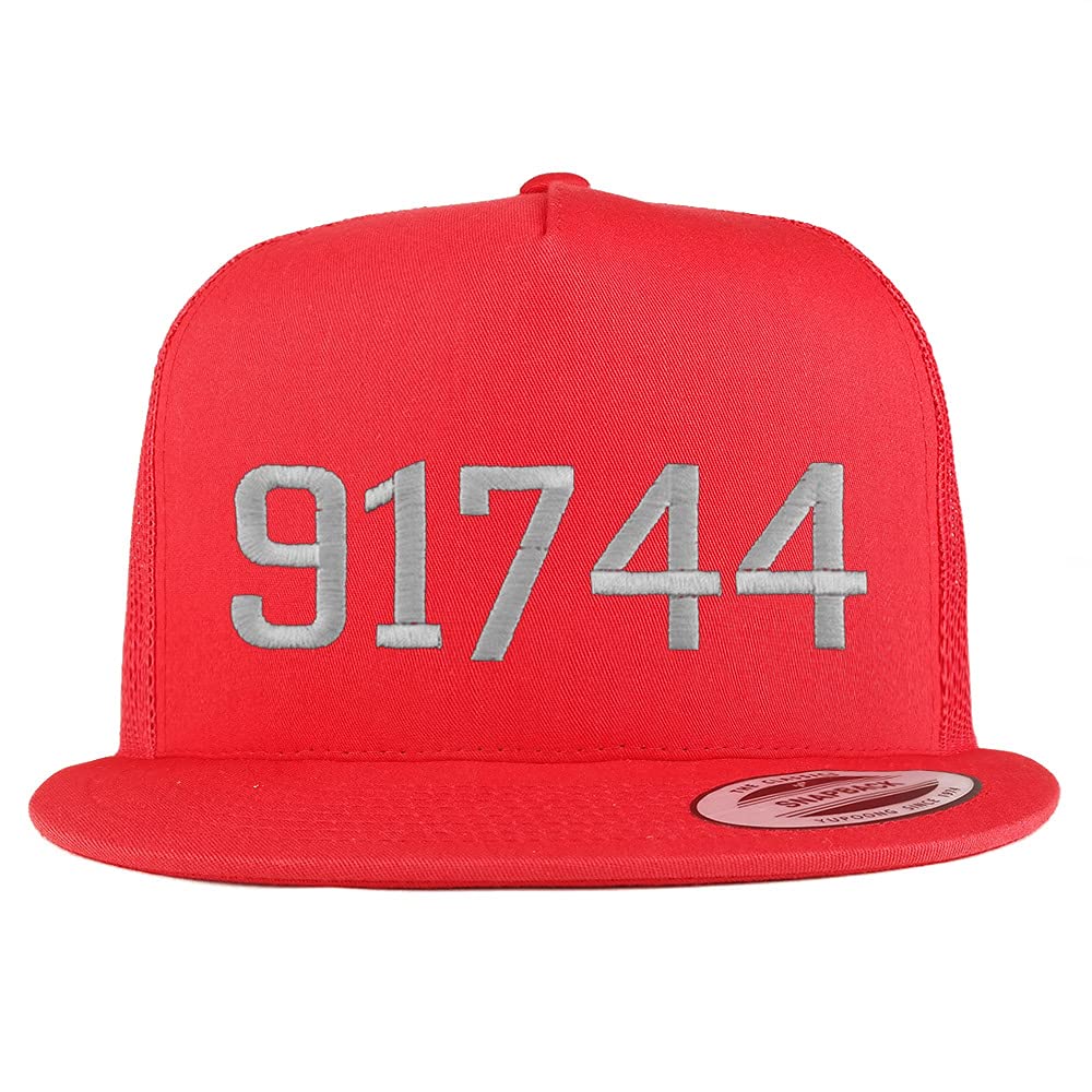 Trendy Apparel Shop 91744 La Puente CA Old English 5 Panel Flatbill Trucker Cap