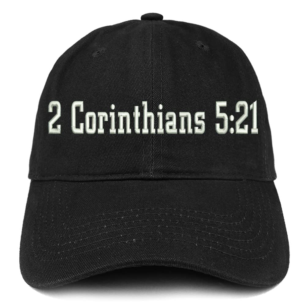 Trendy Apparel Shop 2 Corinthians 5:21 Low Profile Soft Cotton Baseball Cap