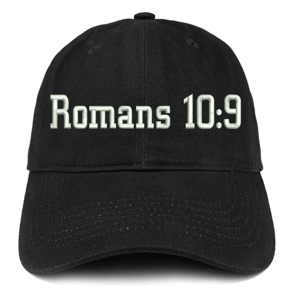 Trendy Apparel Shop Romans 10:9 Low Profile Soft Cotton Baseball Cap