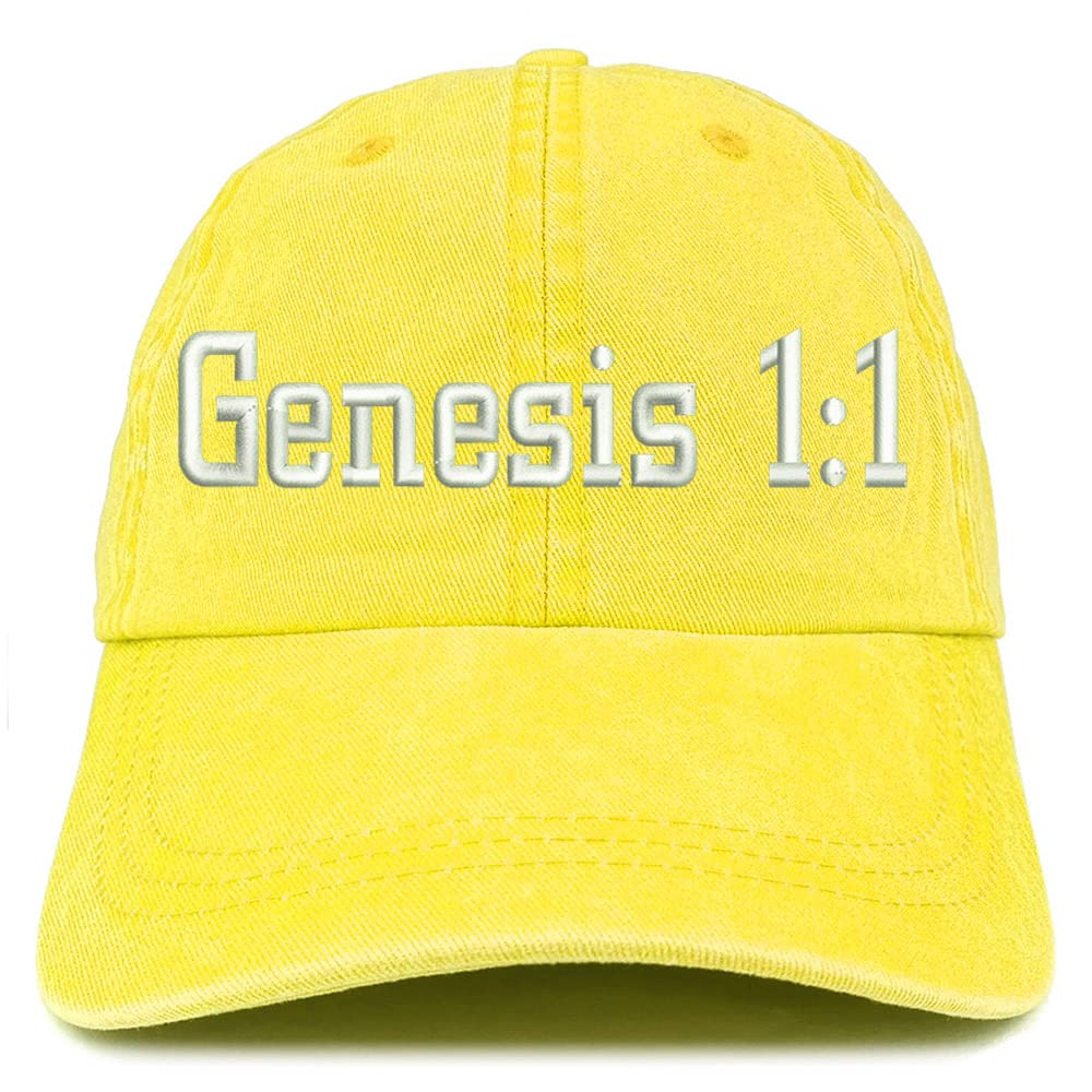 Trendy Apparel Shop Genesis 1:1 Washed Pigment Dyed Baseball Cap