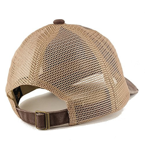 Trendy Apparel Shop Number 8 Patch Frayed Bill Trucker Mesh Back Cap