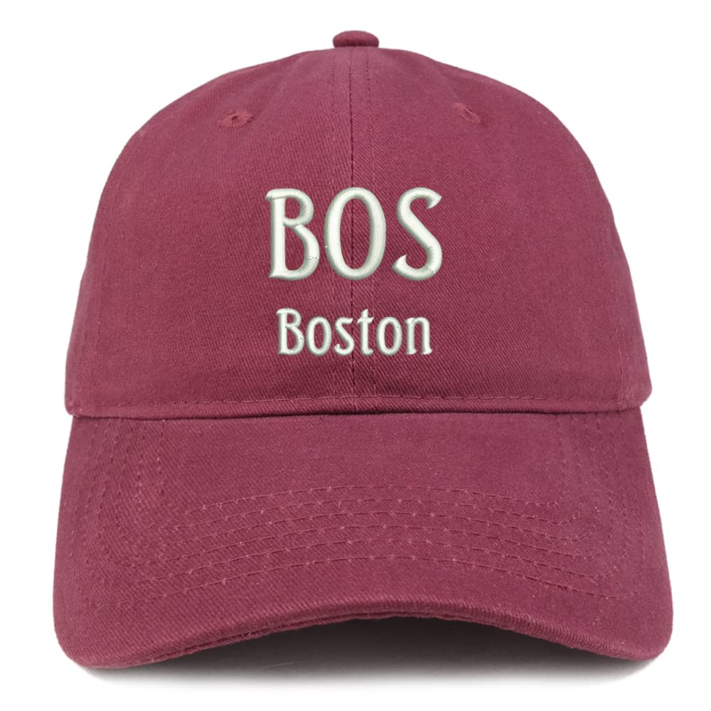 Trendy Apparel Shop BOS Boston Low Profile Soft Cotton Baseball Cap