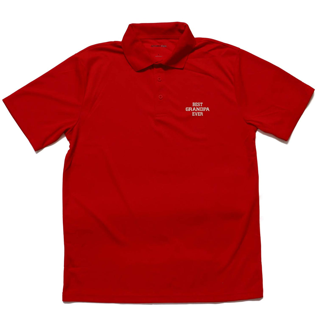 Trendy Apparel Shop Best Grandpa Ever Flat Back Polyester Collared Polo Shirt
