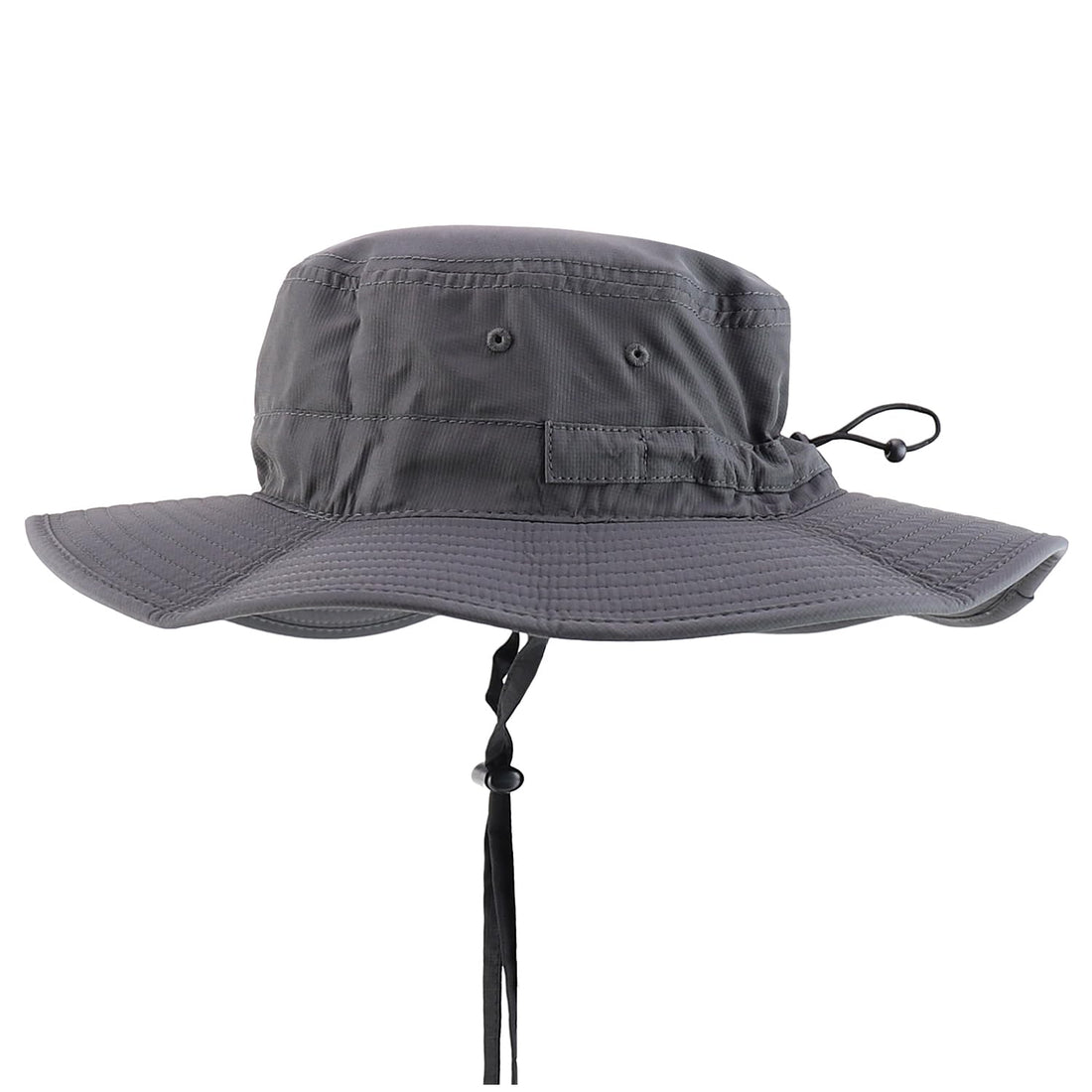 Trendy Apparel Shop Outdoor Large Brim Micro Mesh Performance Boonie Bucket Hat with Strap