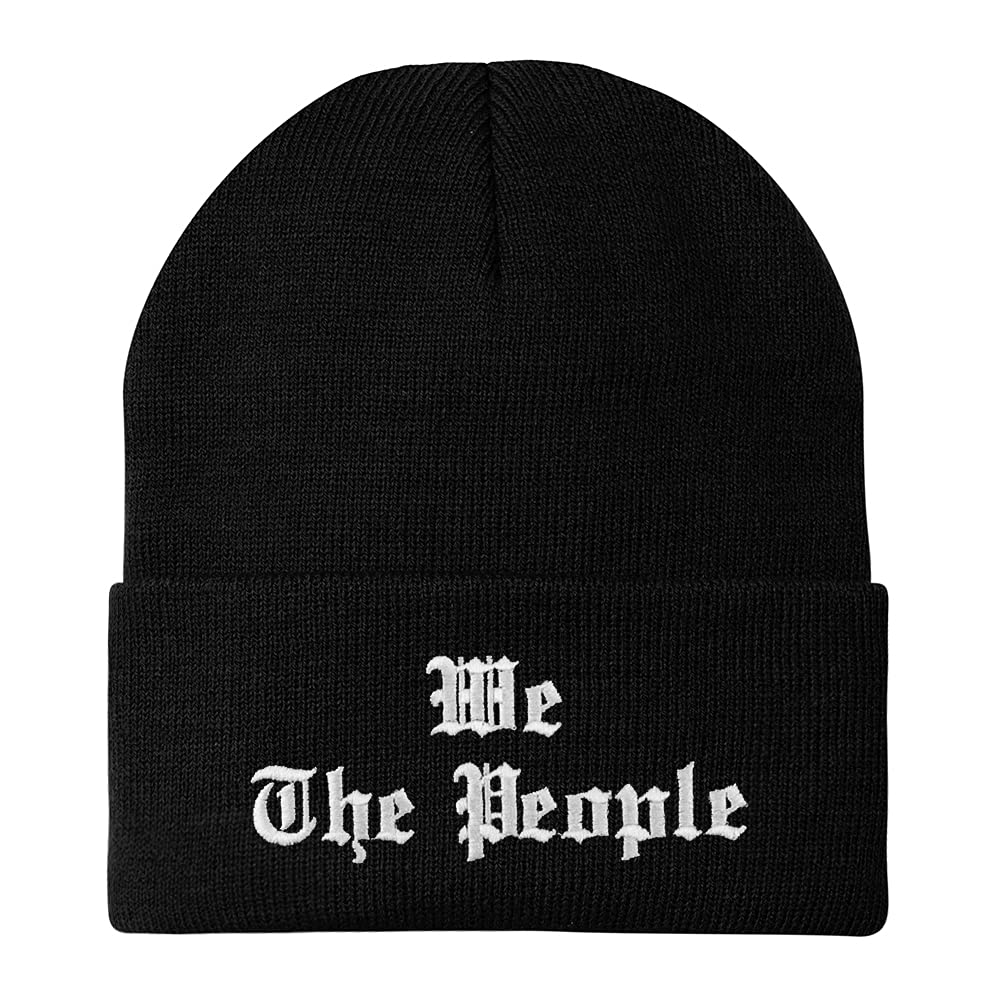 Trendy Apparel Shop We The People Old English Embroidered Long Cuff Beanie