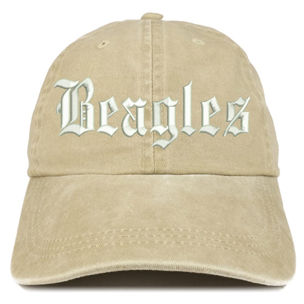 Trendy Apparel Shop Old English Beagles Washed Pigment Dyed Baseball Cap