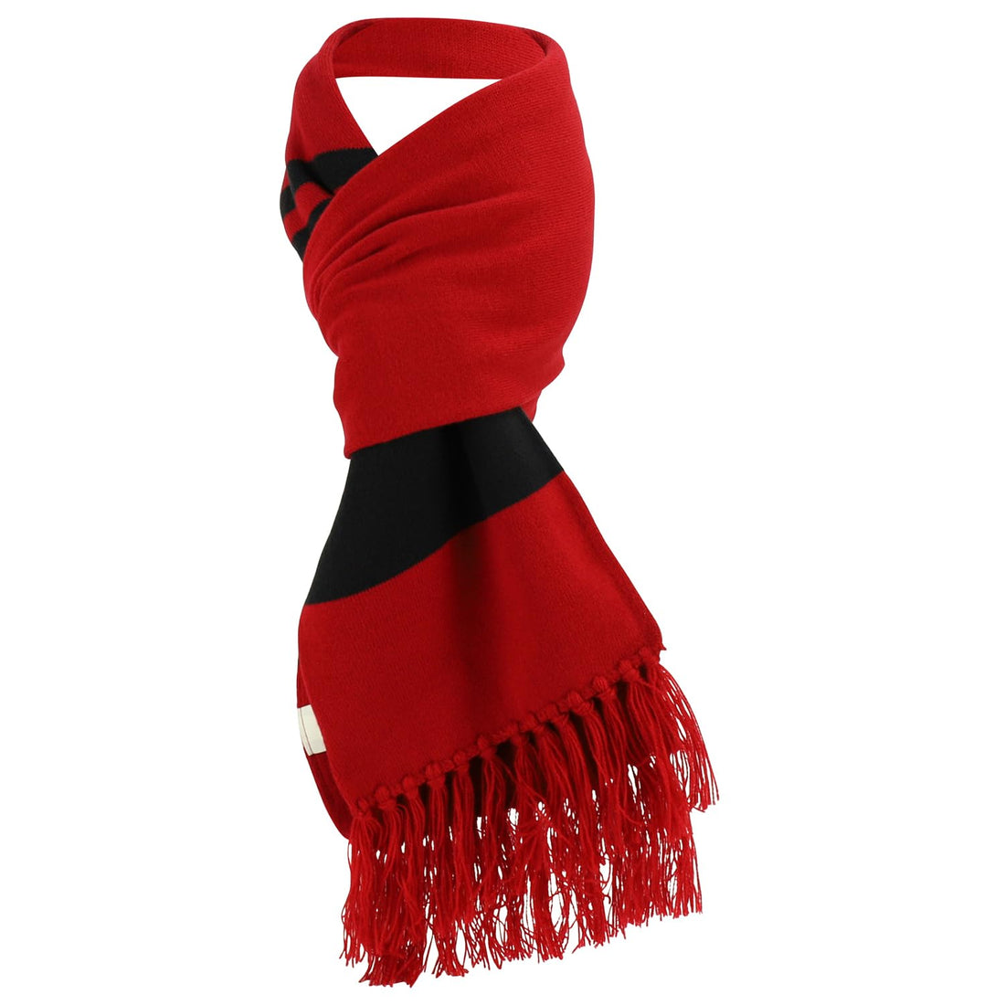 Trendy Apparel Shop Double Layer Knit Gameday Two Tone Scarf