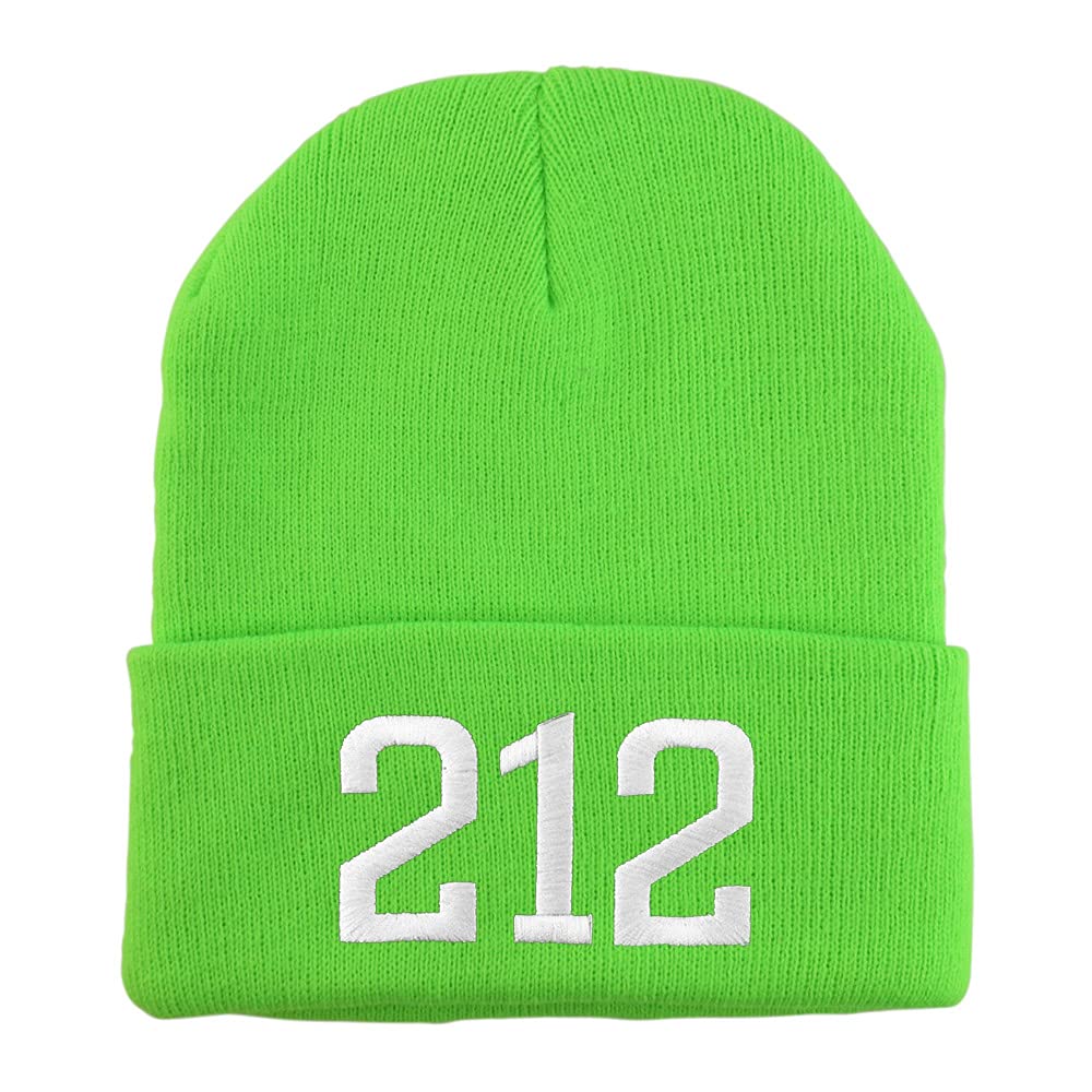 Trendy Apparel Shop New York City 212 Old English Embroidered Long Cuff Beanie