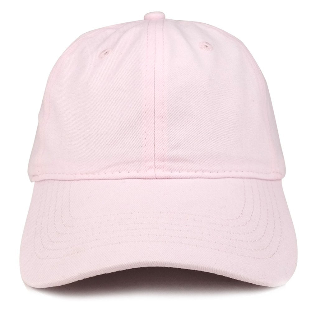 Trendy Apparel Shop Plain Brushed Soft Cotton Unstructured Low Profile Dad Hat