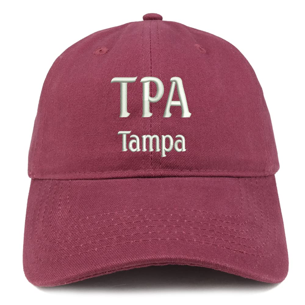 Trendy Apparel Shop TPA Tampa Low Profile Soft Cotton Baseball Cap