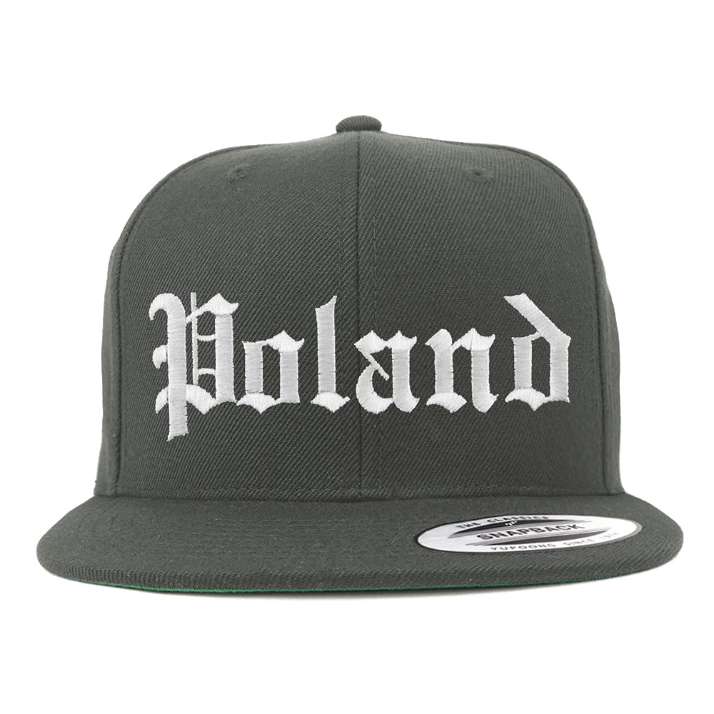 Trendy Apparel Shop Poland Old English Embroidered Flatbill Snapback
