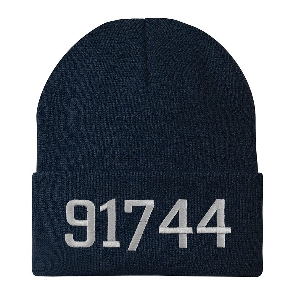 Trendy Apparel Shop 91744 La Puente CA Old English Embroidered Long Cuff Beanie