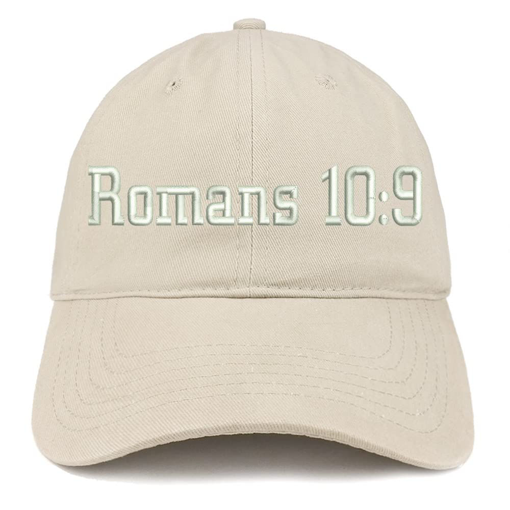 Trendy Apparel Shop Romans 10:9 Low Profile Soft Cotton Baseball Cap