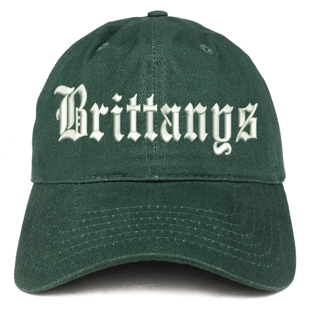 Trendy Apparel Shop Old English Brittanys Low Profile Soft Cotton Baseball Cap