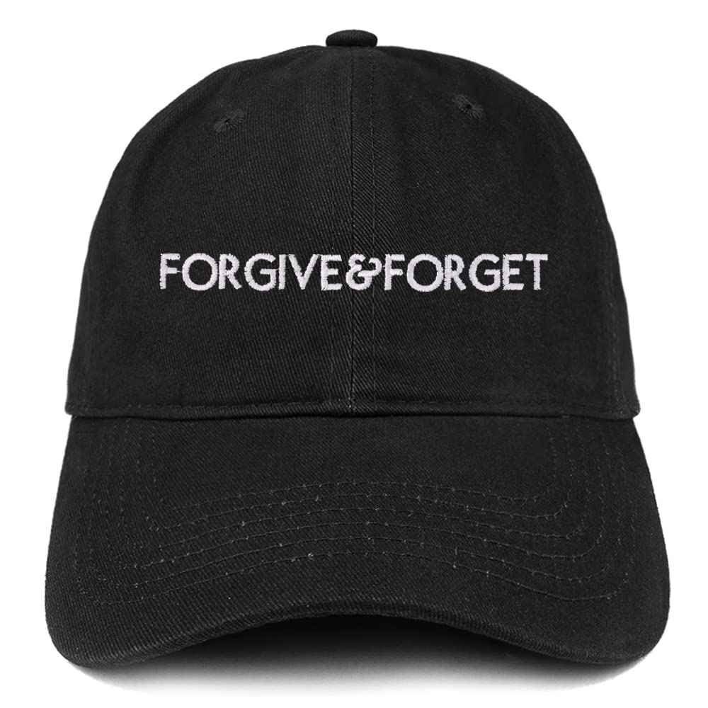 Trendy Apparel Shop Forgive and Forget Low Profile Soft Cotton Baseball Cap