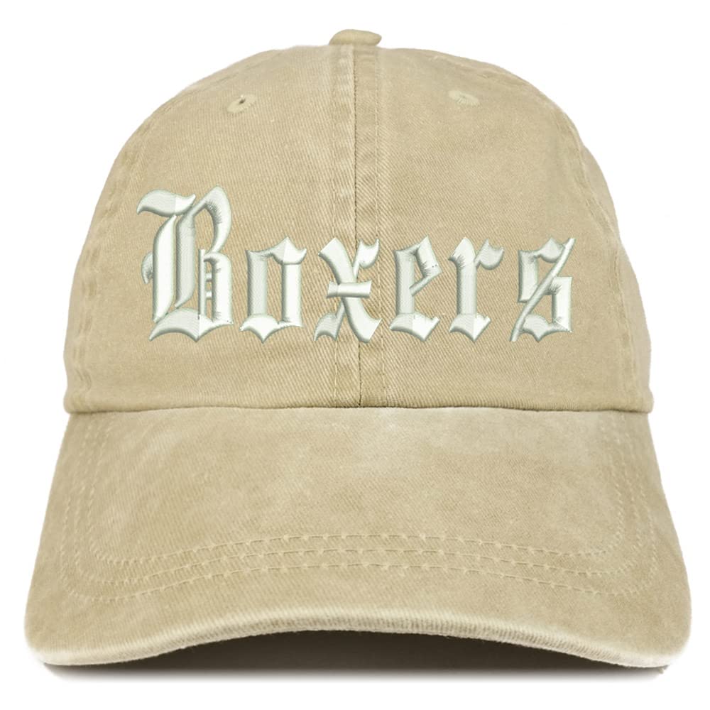 Trendy Apparel Shop Old English Boxers Washed Pigment Dyed Baseball Cap