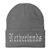 Trendy Apparel Shop Netherlands Old English Embroidered Long Cuff Beanie