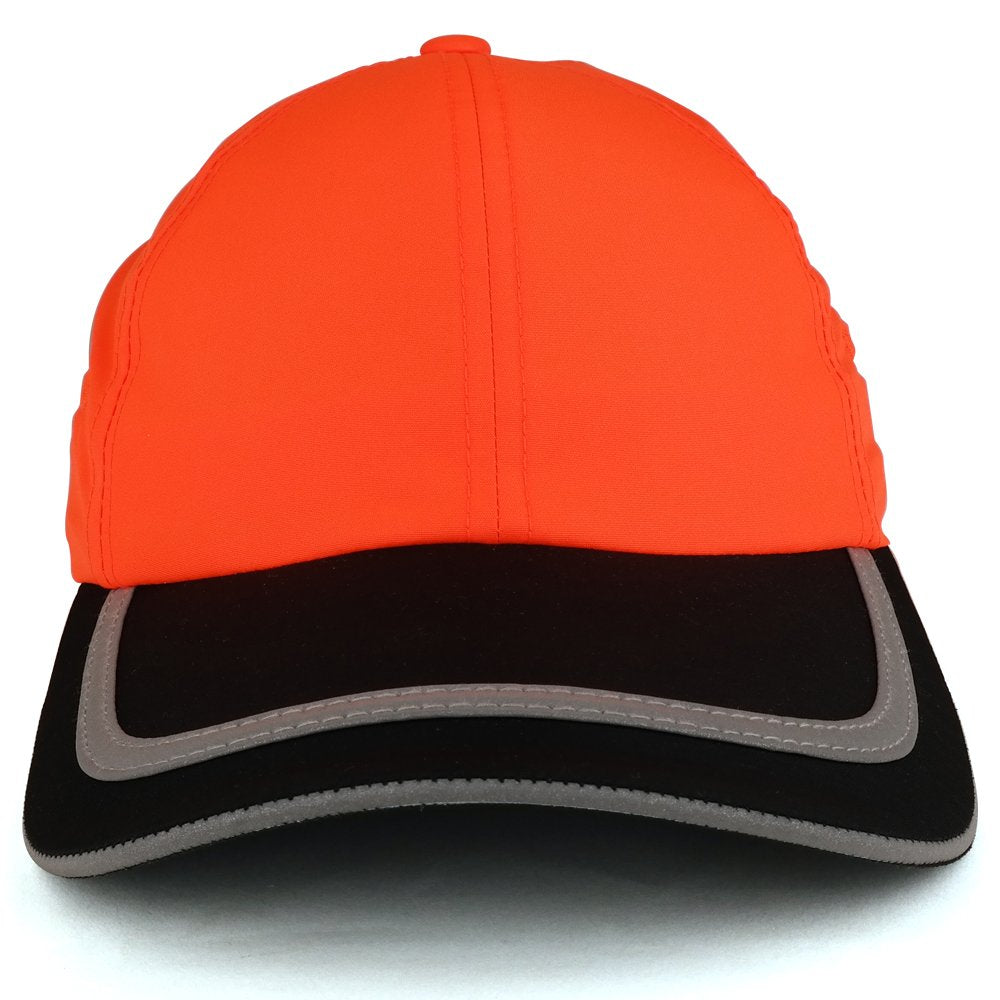 Trendy Apparel Shop Reflective Stripes High Enhanced Visibility Unstructured Safety Cap