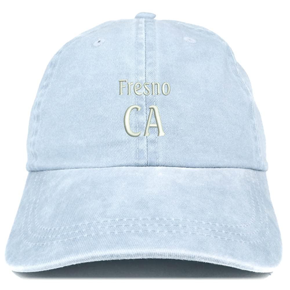 Trendy Apparel Shop Fresno CA Embroidered Pigment Dyed Washed Baseball Cap