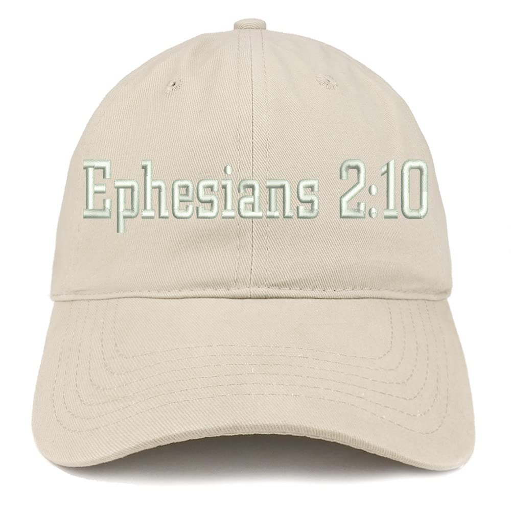 Trendy Apparel Shop Ephesians 2:10 Low Profile Soft Cotton Baseball Cap
